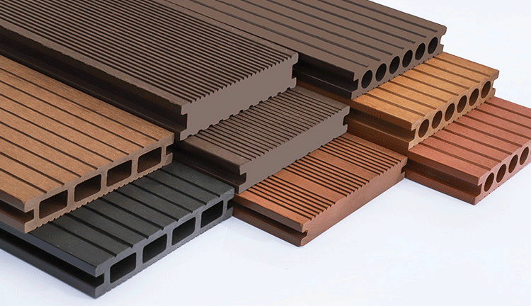 Gr&aring; antislip Solid WPC-d&auml;ck