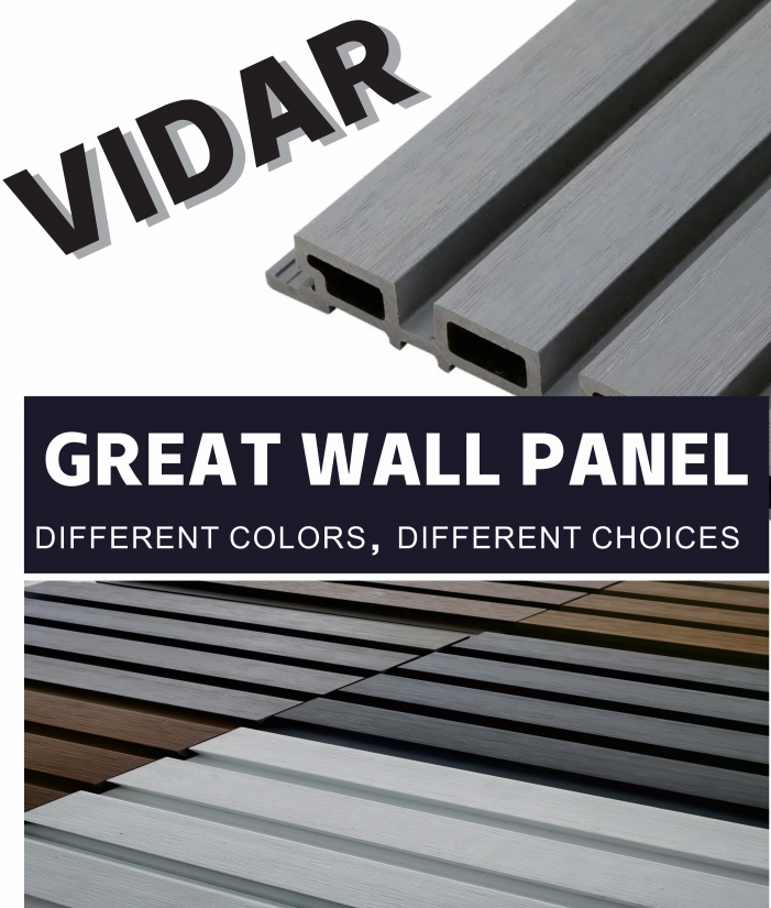 Svarta tr&auml;korn WPC v&auml;ggpaneler